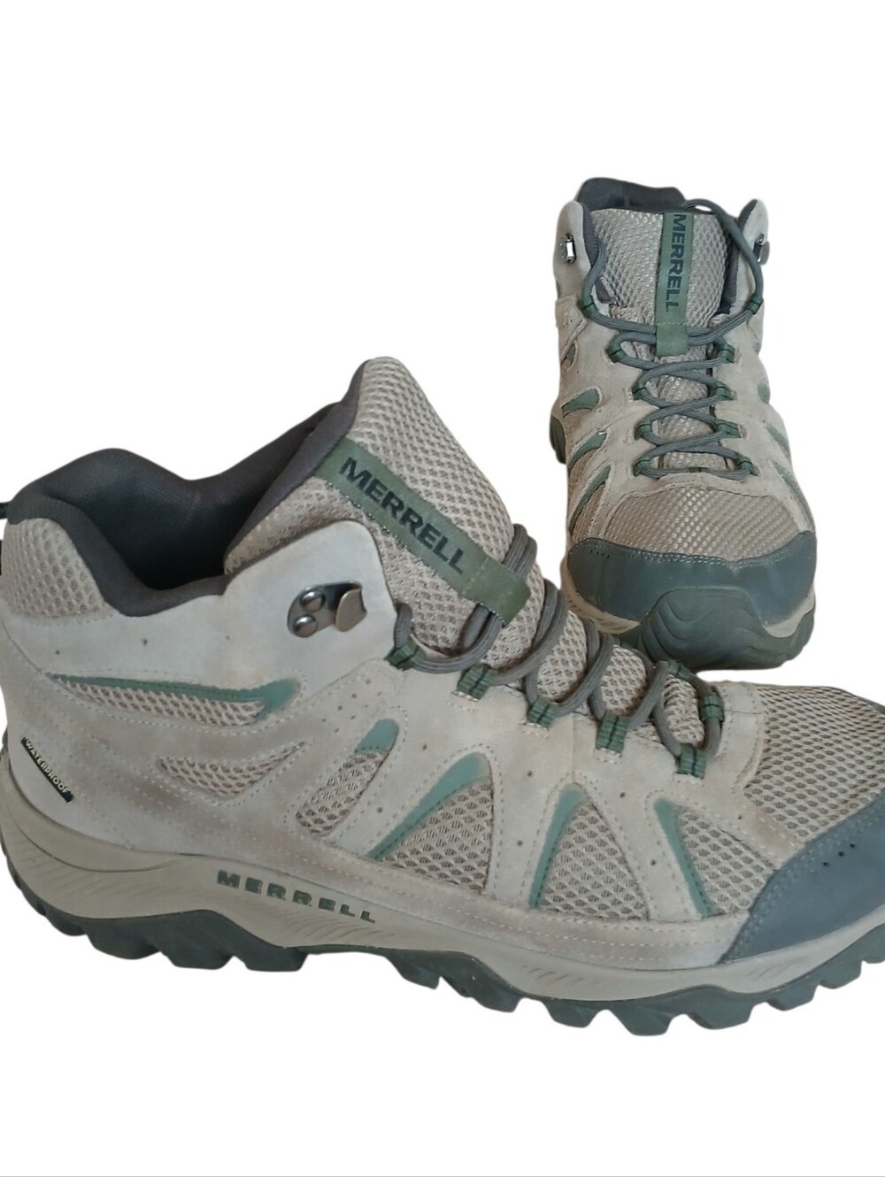 Merrell Oakcreek Mid Waterproof Hiking Boots Men's 13 Boulder Gray Durable Trail
